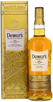 In the photo image Dewars, The Monarch 15 Years Old, gift box, 0.75 L