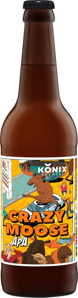 Beer Konix Brewery, Crazy Moose APA, 500 ml Konix Brewery, Crazy 