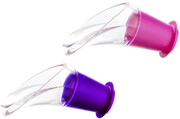 Vacu Vin, Wine Server Crystal, Pink/Purple, set of 2 pcs