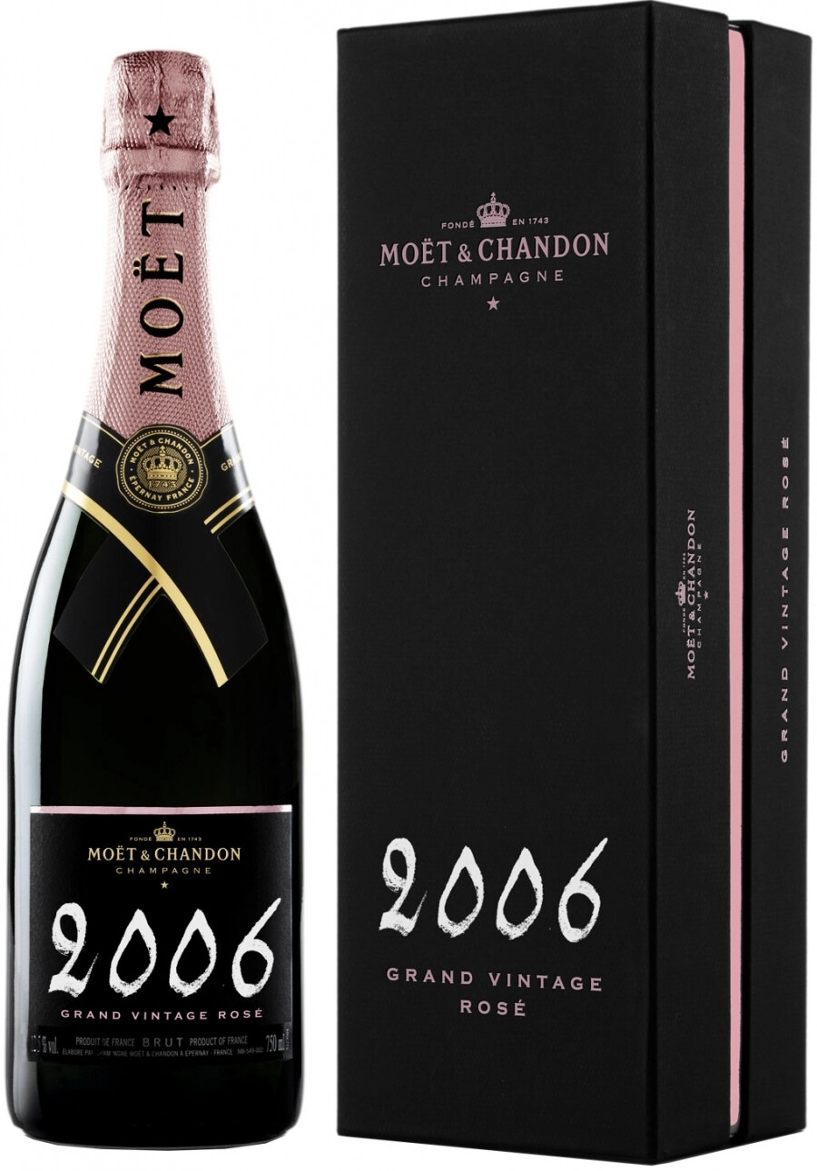 Champagne Moet & Chandon, Grand Vintage Rose, 2006, gift box, 750