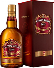 На фото изображение Chivas Regal Extra, gift box, 0.7 L (Чивас Ригал Экстра, в подарочной коробке в бутылках объемом 0.7 литра)
