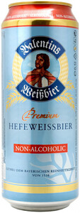 Valentins Hefeweissbier, Non Alcoholic, in can, 0.5 L