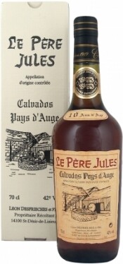 In the photo image Le Pere Jules 10 Years Old, AOC Calvados Pays dAuge, gift box, 1.5 L