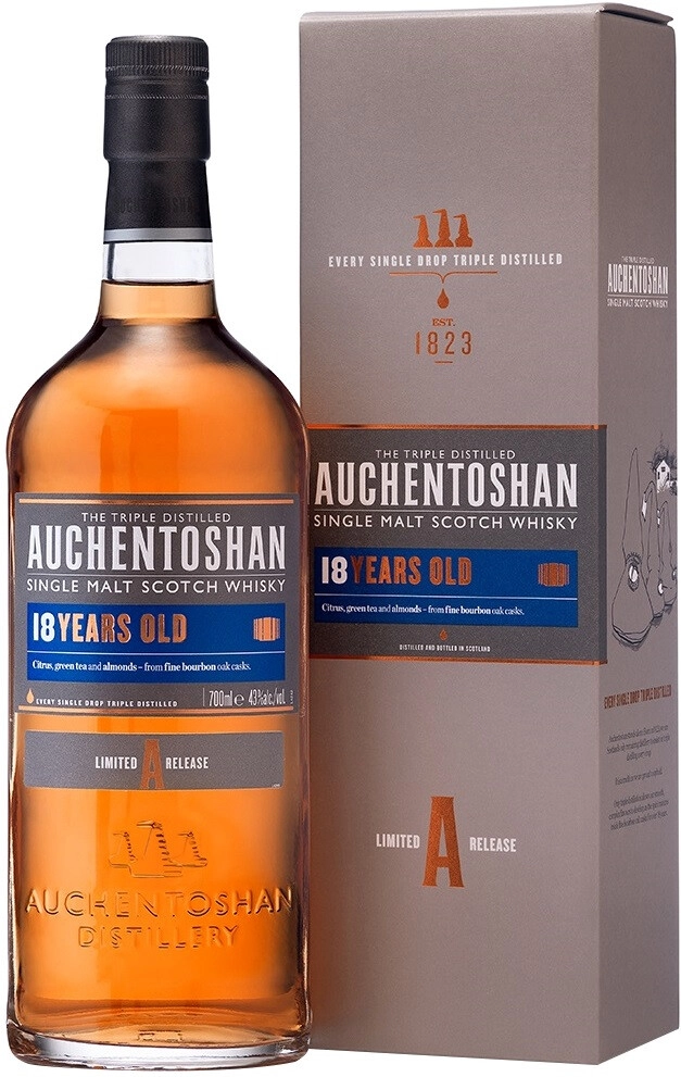 Whisky Auchentoshan 18 years, gift box, 700 ml Auchentoshan