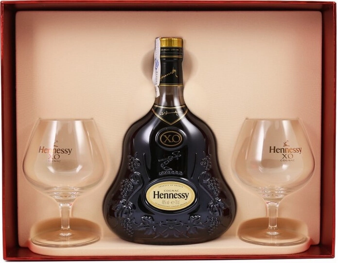 Винный набор Hennessy X.O, gift set with 2 glasses — купить винный