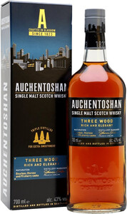 Виски Auchentoshan, Three Wood, gift box, 0.7 л