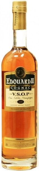 На фото изображение Edouard III VSOP, 0.1 L (Эдуард III VSOP объемом 0.1 литра)