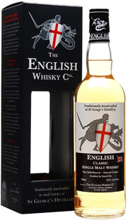 На фото изображение English Whisky, Classic Single Malt, gift box, 0.7 L (Инглиш Виски, Классик Сингл Молт, в подарочной коробке в бутылках объемом 0.7 литра)