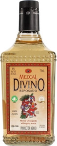 Divino Mezcal Reposado, with the caterpillar, 0.75 л
