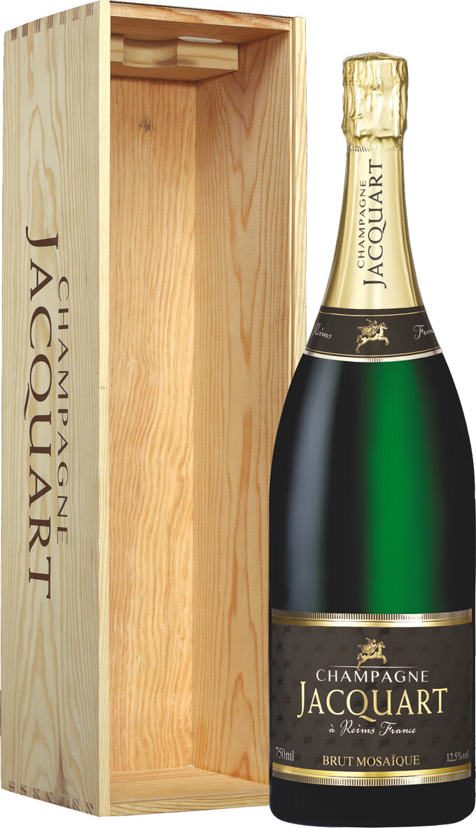 heuvel opvolger Renderen Champagne Jacquart, Brut Mosaique, wooden box, 3000 ml Jacquart, Brut  Mosaique, wooden box – price, reviews