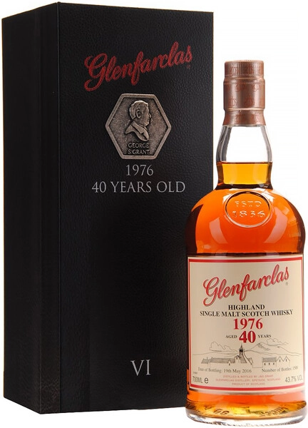 Виски Glenfarclas 40 Years Old, 1976, в подарочной коробке, 0.7 л