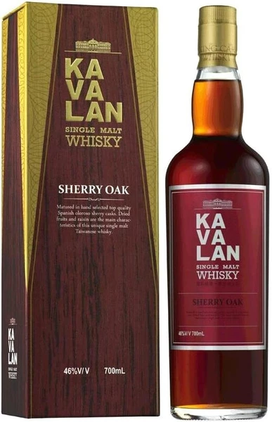 Виски Kavalan, Sherry Oak, в подарочной коробке, 0.7 л — купить