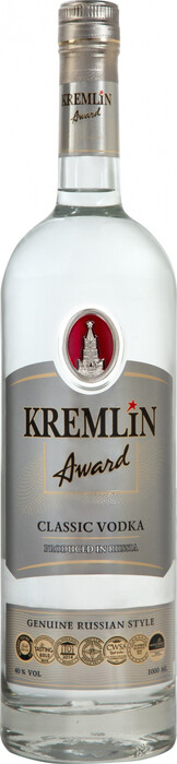 На фото изображение Kremlin Award Classic, 1 L (Кремлин Эворд Классик объемом 1 литр)