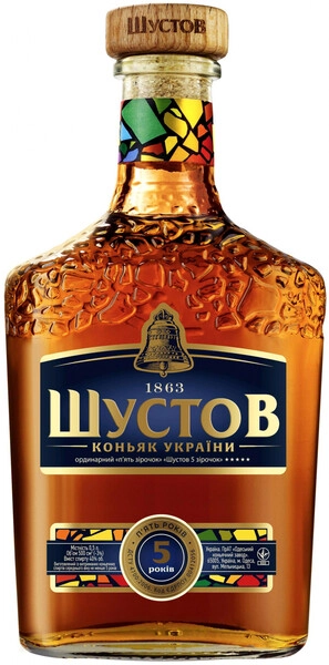 Коньяк "Shustov" 5 stars, 0.5 л — купить коньяк "Шустов" 5 звезд, 500 мл — цена 649 руб, отзывы в Winestyle