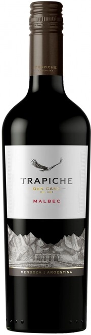На фото изображение Trapiche, Oak Cask Malbec, 2016, 0.75 L (Трапиче, Оак Каск Мальбек, 2016 объемом 0.75 литра)