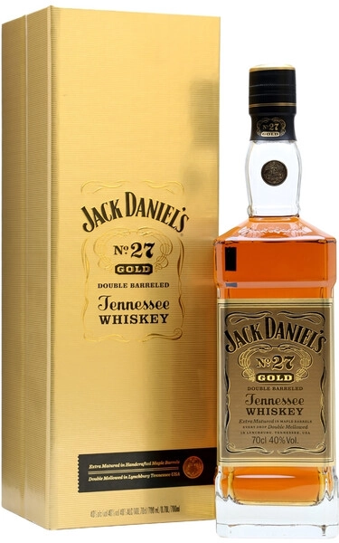 Jack Daniel's No. 27 Gold 箱付き Виски Jack Daniels №27 Gold Tennessee Whiskey, в подарочной