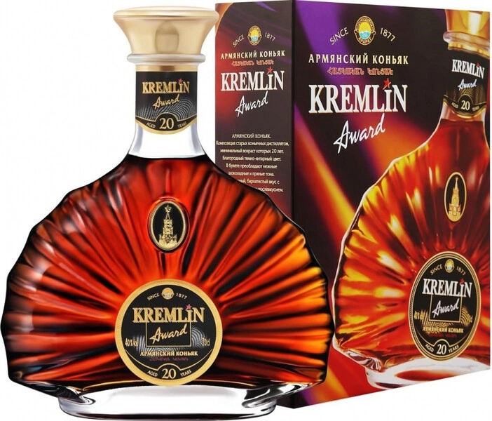 Коньяк «Kremlin Award» 20 Years Old, в подарочной коробке, 0.7 л