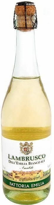 Sparkling wine Fattoria Emilia Bianco Amabile, Lambrusco dell