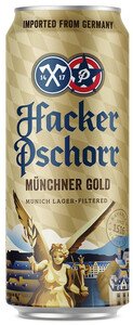 Hacker-Pschorr Munchner Gold, in can, 0.5 л