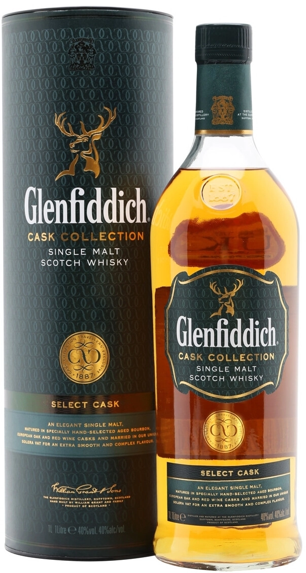 Glenfiddich Cask Collection, Select Cask, in tube, 1000 ml – customer  reviews about the product in the store .