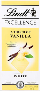 Lindt, Excellence A Touch of Vanilla, White Chocolate, 100 г