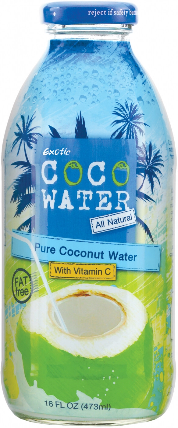 Вода Exotic Cocowater, 0.473 л — купить воду Экзотик Кокосовая Вода,  473 мл – цена 211 руб, отзывы в Winestyle