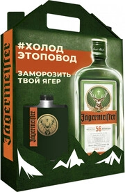 Ликер Jagermeister, gift box & flask, 0.7 л