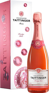 Розовое шампанское Taittinger, Prestige Rose Brut, gift box