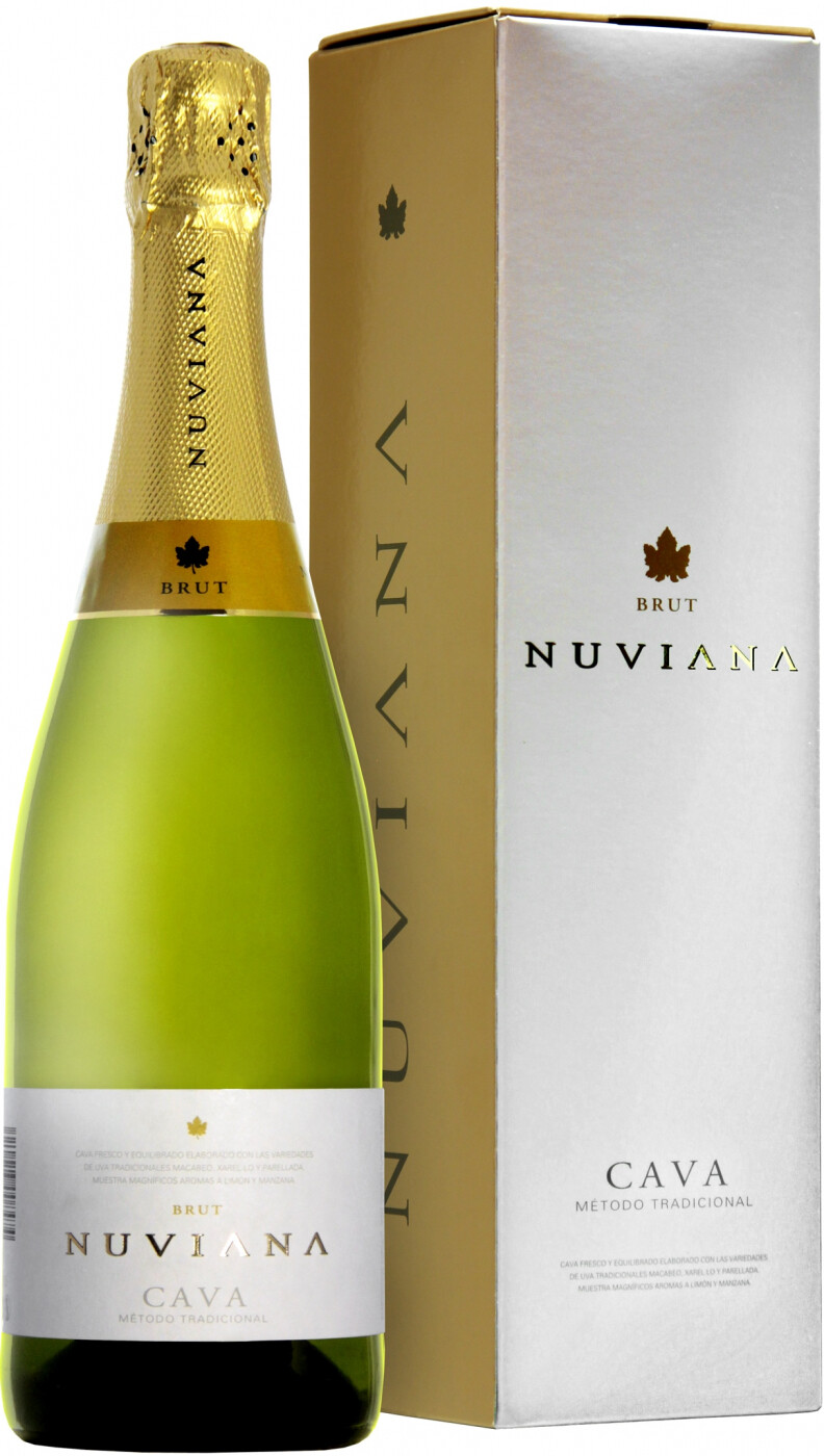 Кава брют. Нивиана Cava Нувиана брют. Кава Nuviana Brut, 0,75 л. Шампанское Nuviana Cava. Вино игристое кава Нувиана брют.