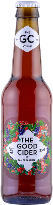 На фото изображение The Good Cider Wild Berry, 0.33 L (Гуд Сайдер Лесные ягоды объемом 0.33 литра)