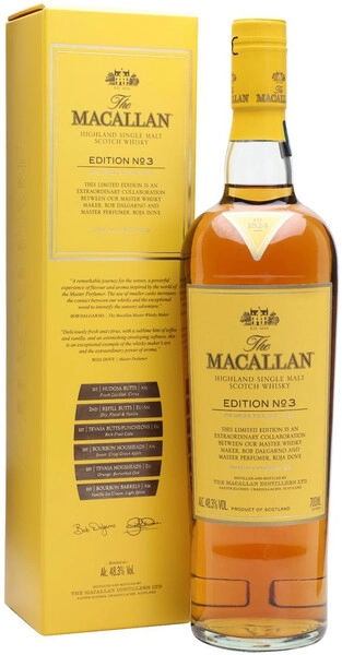The Macallan Edition No. 3 700ml 2本セット Виски «The Macallan» Edition №3, в подарочной коробке, 0.7 л