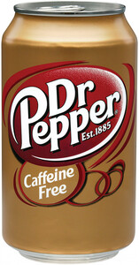 Dr. Pepper Caffeine Free (USA), in can, 355 ml