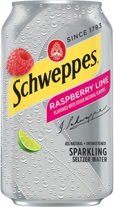 Schweppes Raspberry Lime, in can, 355 мл