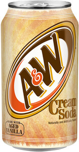 A&W Cream Soda Root Beer (USA), in can, 355 ml