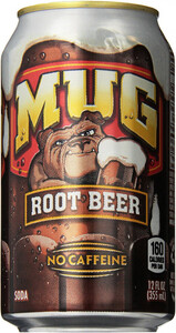 A&W Mug Root Beer (USA), in can, 355 ml