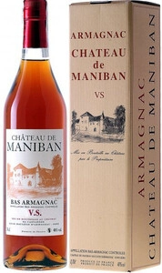 Castarede, Chateau de Maniban VS, Bas Armagnac AOC, gift box, 0.7 L