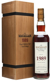 Macallan 1989, wooden box, 0.7 л