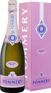 Розовое шампанское Pommery, Brut Rose Royal, Champagne AOC, gift box