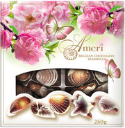 Ameri Belgian Chocolate Seashells, flowers gift box, 250 г