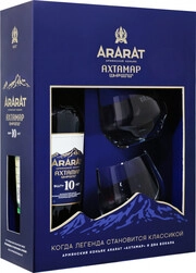 Арарат Ахтамар, в подарочной коробке с 2 бокалами, 0.7 л