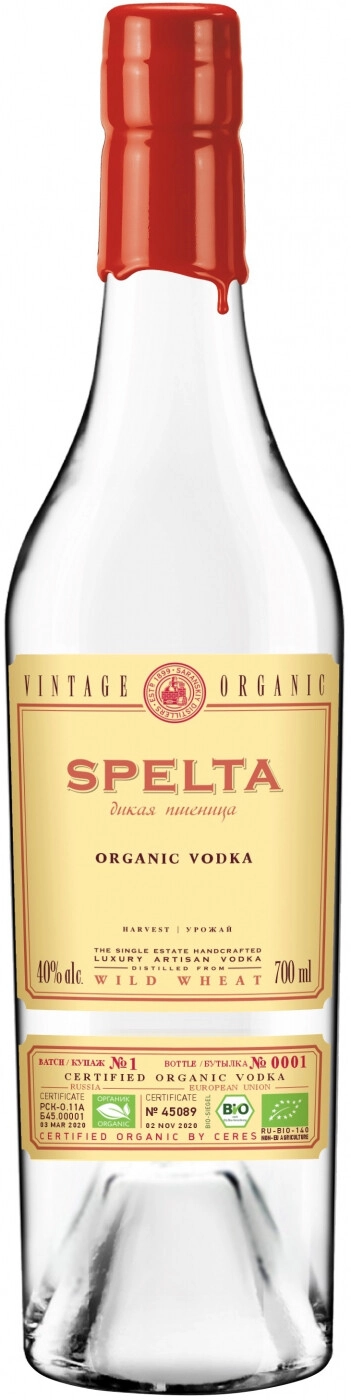 SPELTA ロシア オーガニックウォッカ 700ml SPELTA ロシア オーガニックウォッカ 700ml 【公式通販】