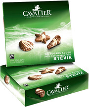 Шоколад Cavalier Seashells with Stevia, 125 г