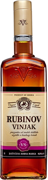 Бренди «Rubinov» Vinjak VS, 0.5 л — купить бренди «Рубинов» Виньяк