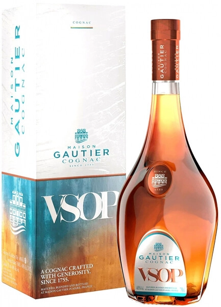Коньяк Gautier V.S.O.P., в подарочной коробке, 0.7 л — купить
