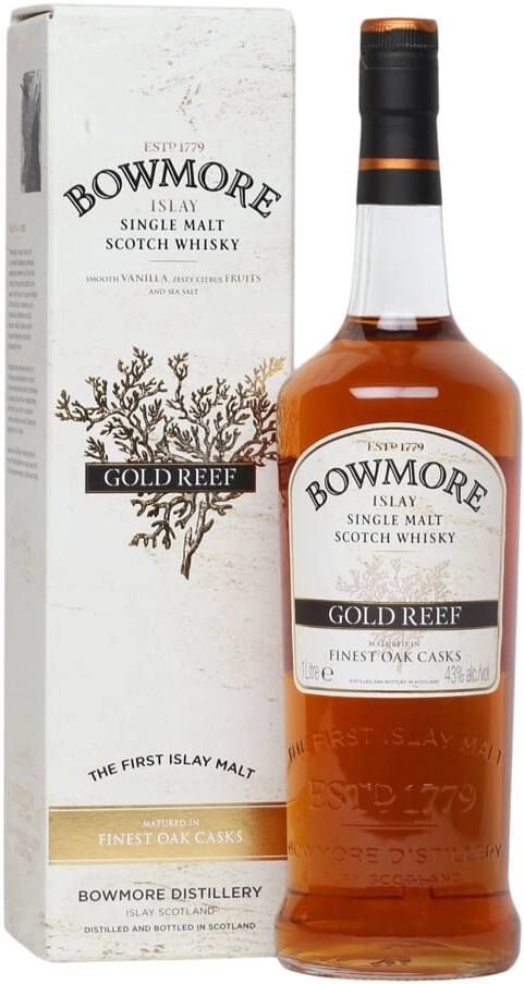 Whisky Bowmore Gold Reef, gift box, 1000 ml Bowmore Gold