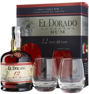 El Dorado 12 Years Old with 2 glasses, gift box, 0.7 л