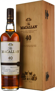 Macallan Sherry Oak 40 Years Old, 2016 Release, wooden box, 0.7 л