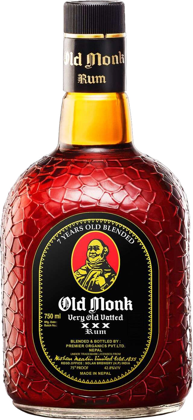 thumbnail image 2 of Old Monk 7 Year Old Rum 70cl – Drink Finder 2 of 10